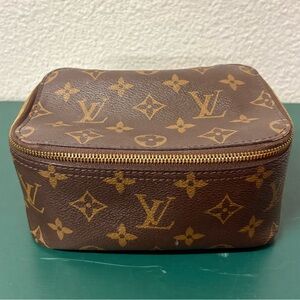 Brown cosmetic Bag